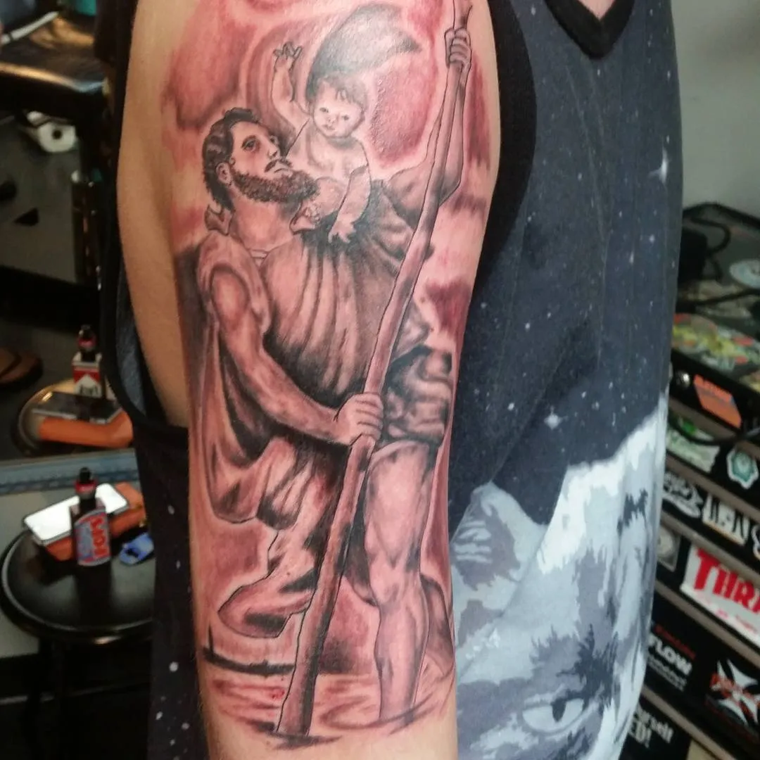 Tattoo by TJ Cornelius at Fallen Raven Tattoo Studio