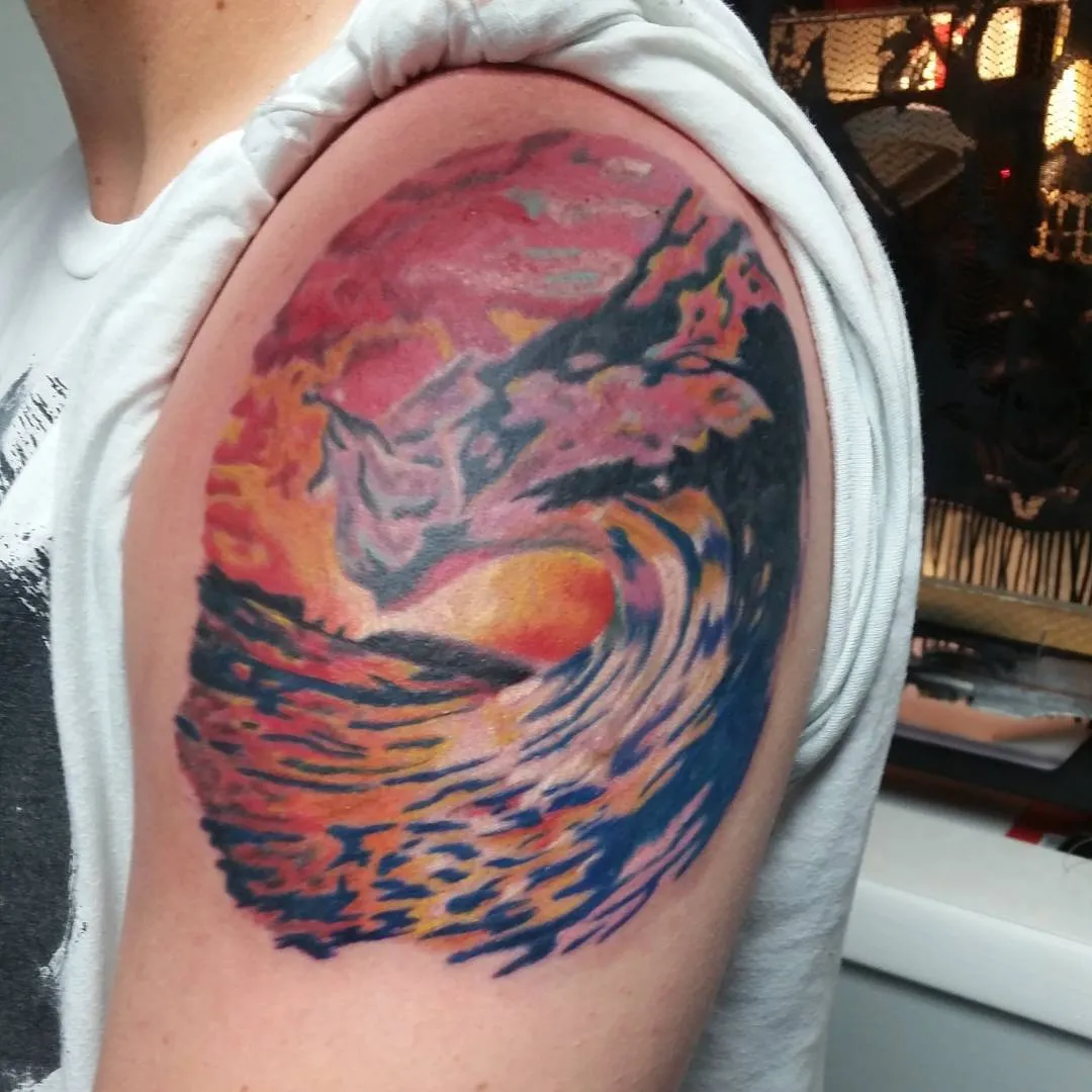 Tattoo by TJ Cornelius at Fallen Raven Tattoo Studio