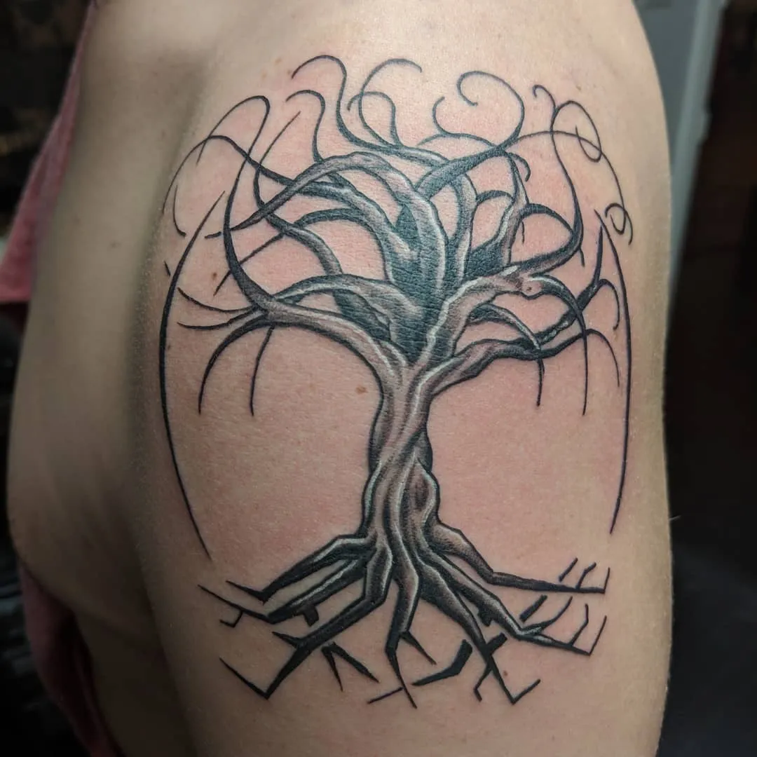 Tattoo by TJ Cornelius at Fallen Raven Tattoo Studio