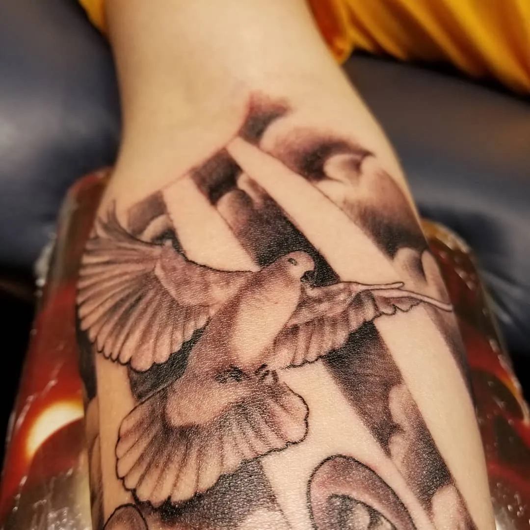 Tattoo by Pete Delia at Fallen Raven Tattoo Studio