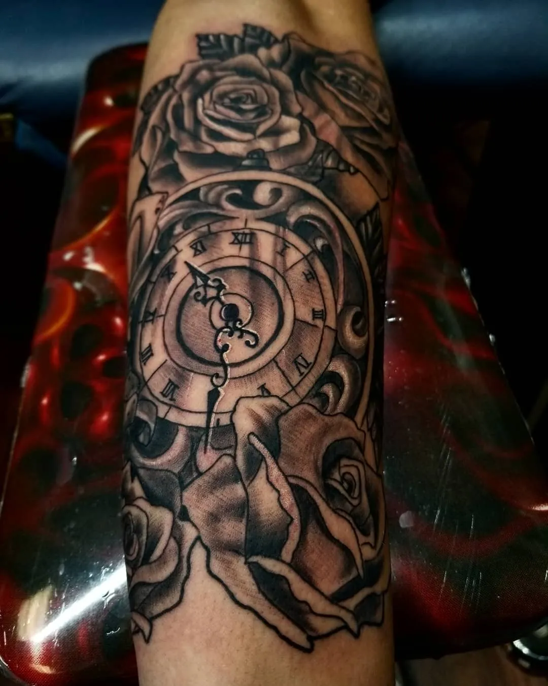 Tattoo by Pete Delia at Fallen Raven Tattoo Studio