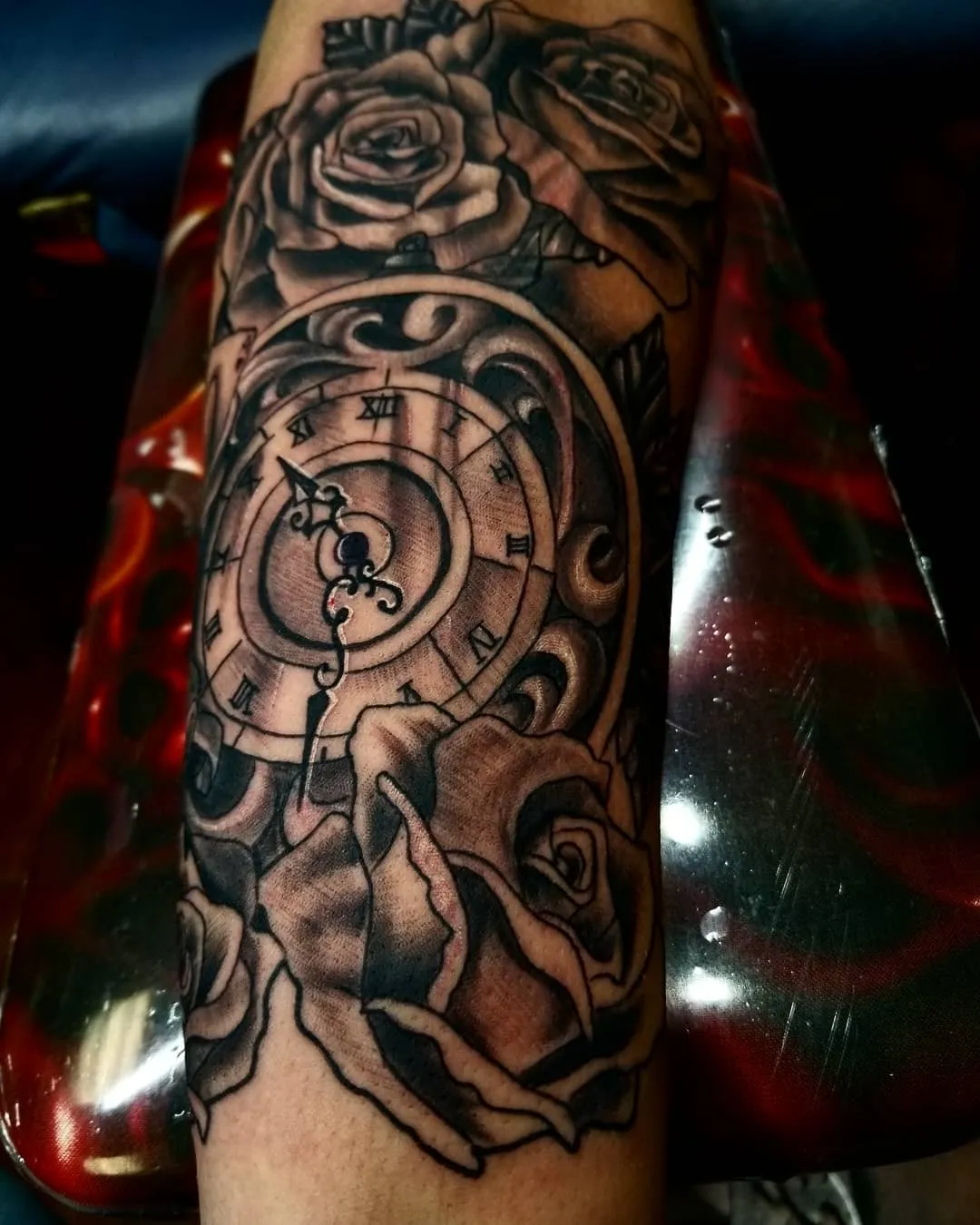 Tattoo by Pete Delia at Fallen Raven Tattoo Studio