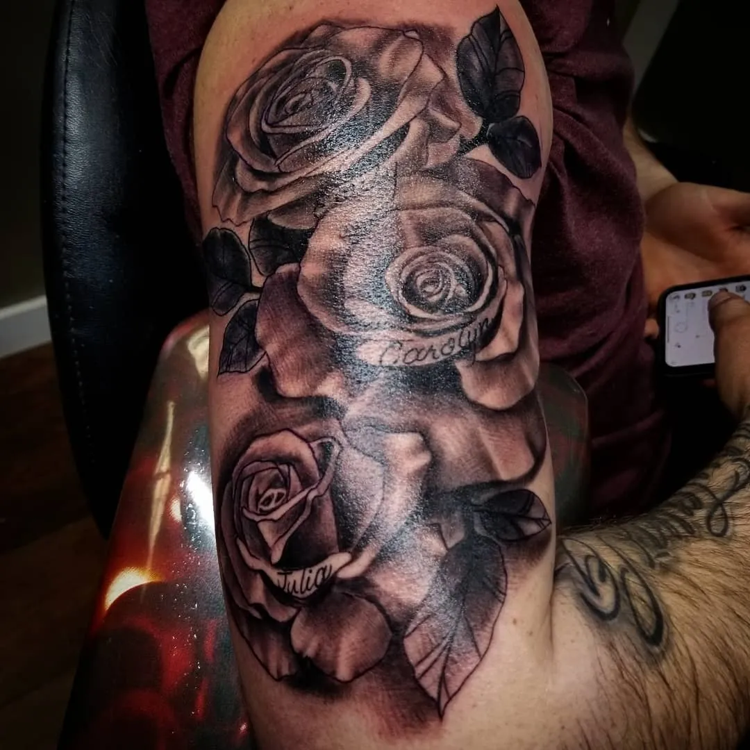 Tattoo by Pete Delia at Fallen Raven Tattoo Studio