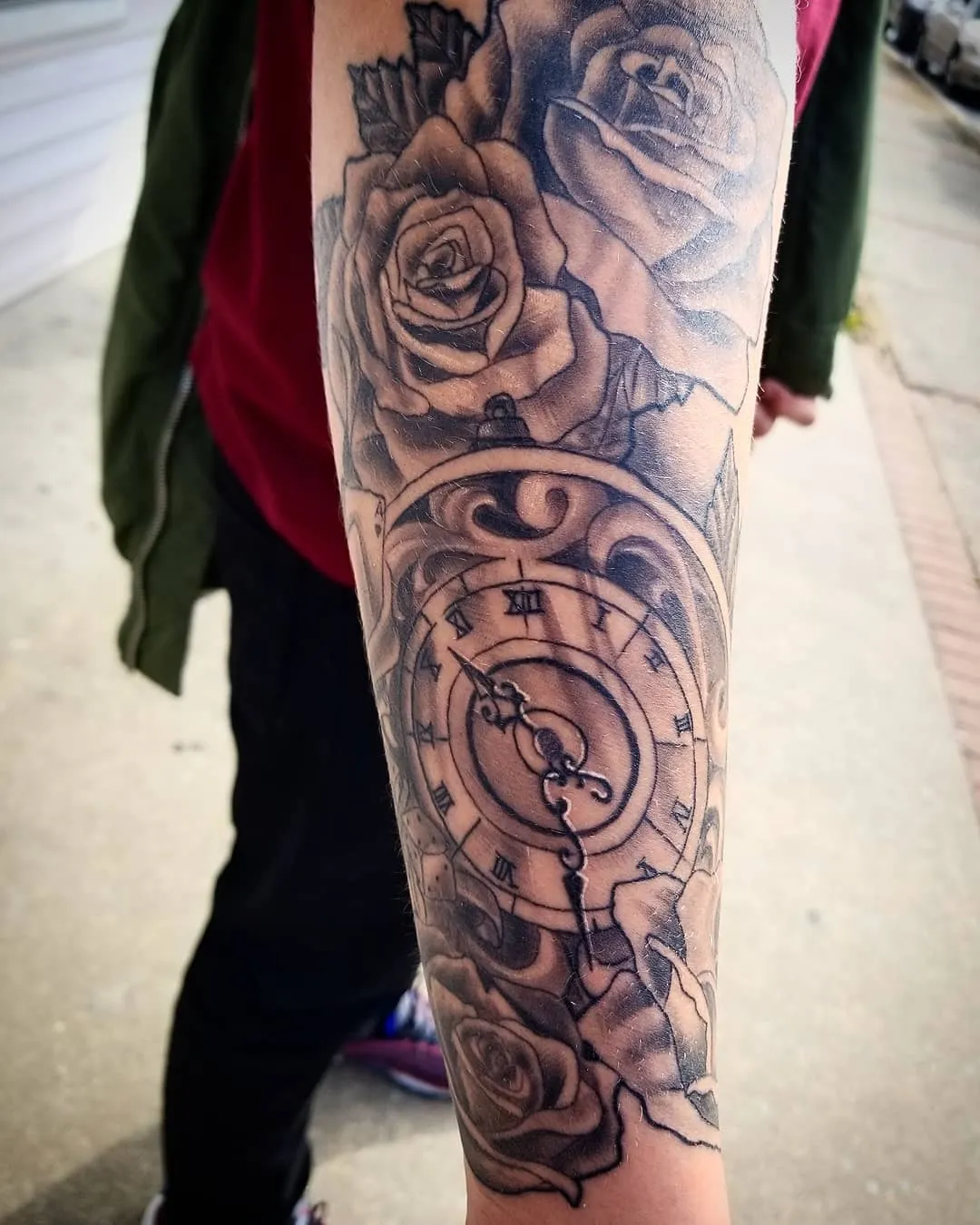 Tattoo by Pete Delia at Fallen Raven Tattoo Studio