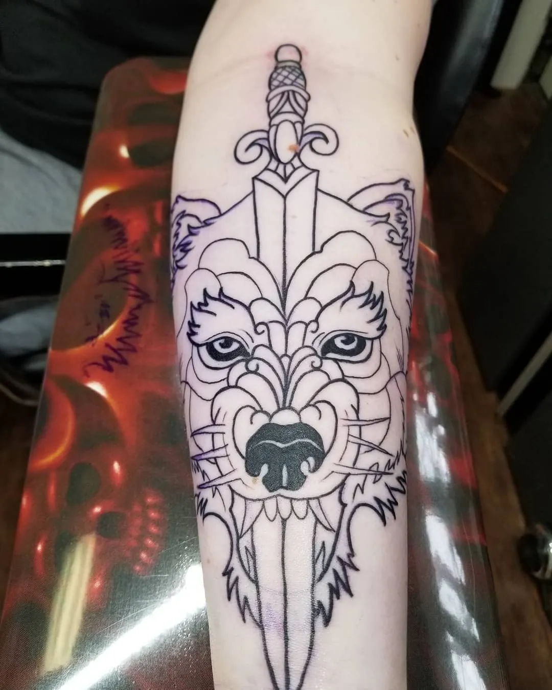 Tattoo by Pete Delia at Fallen Raven Tattoo Studio