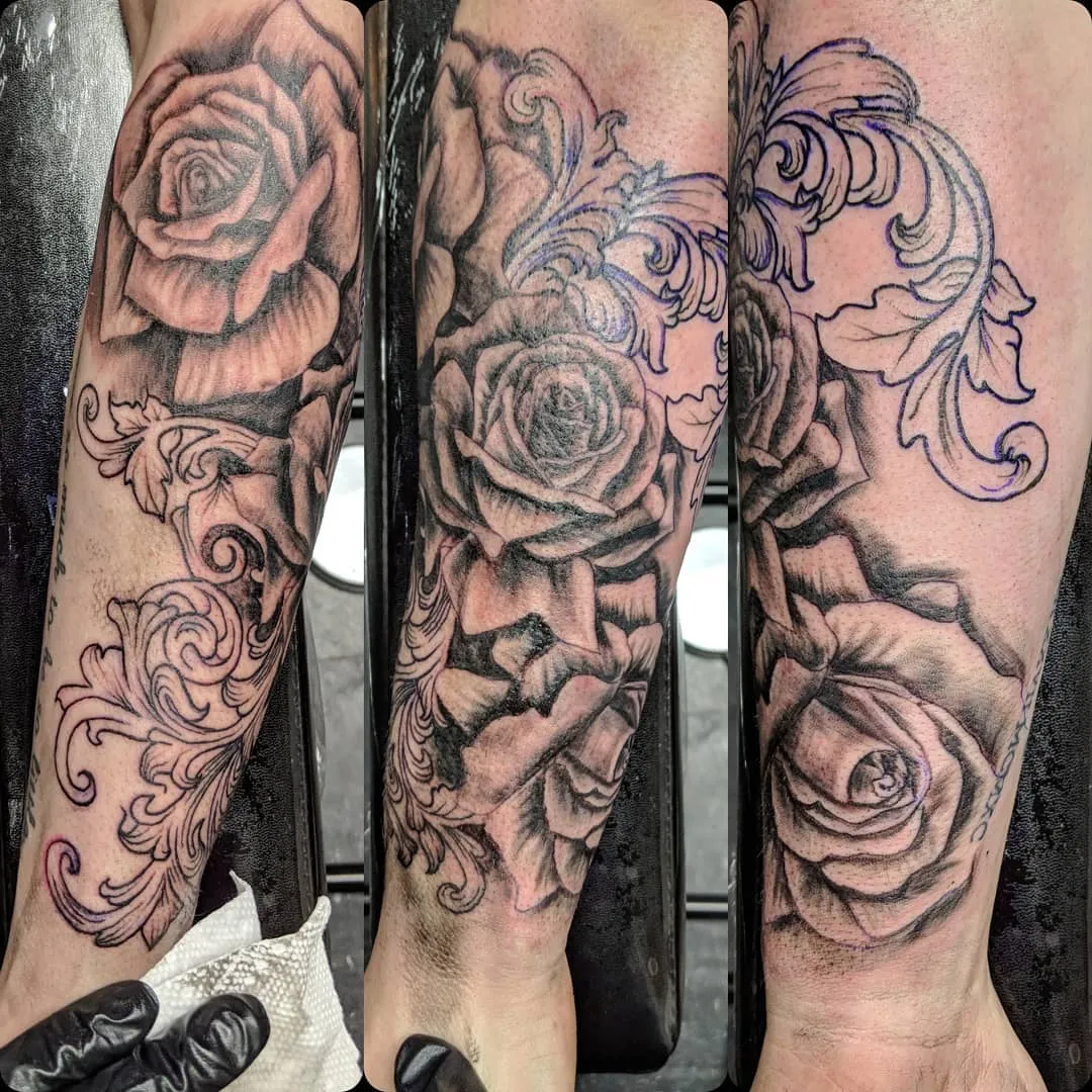 Tattoo by TJ Cornelius at Fallen Raven Tattoo Studio