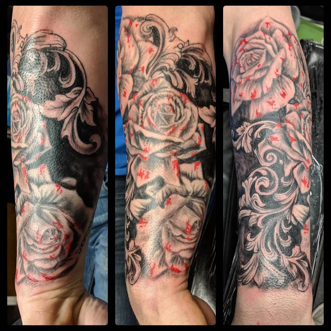 Tattoo by TJ Cornelius at Fallen Raven Tattoo Studio