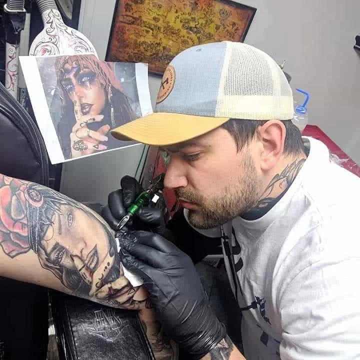 Tattoo by TJ Cornelius at Fallen Raven Tattoo Studio