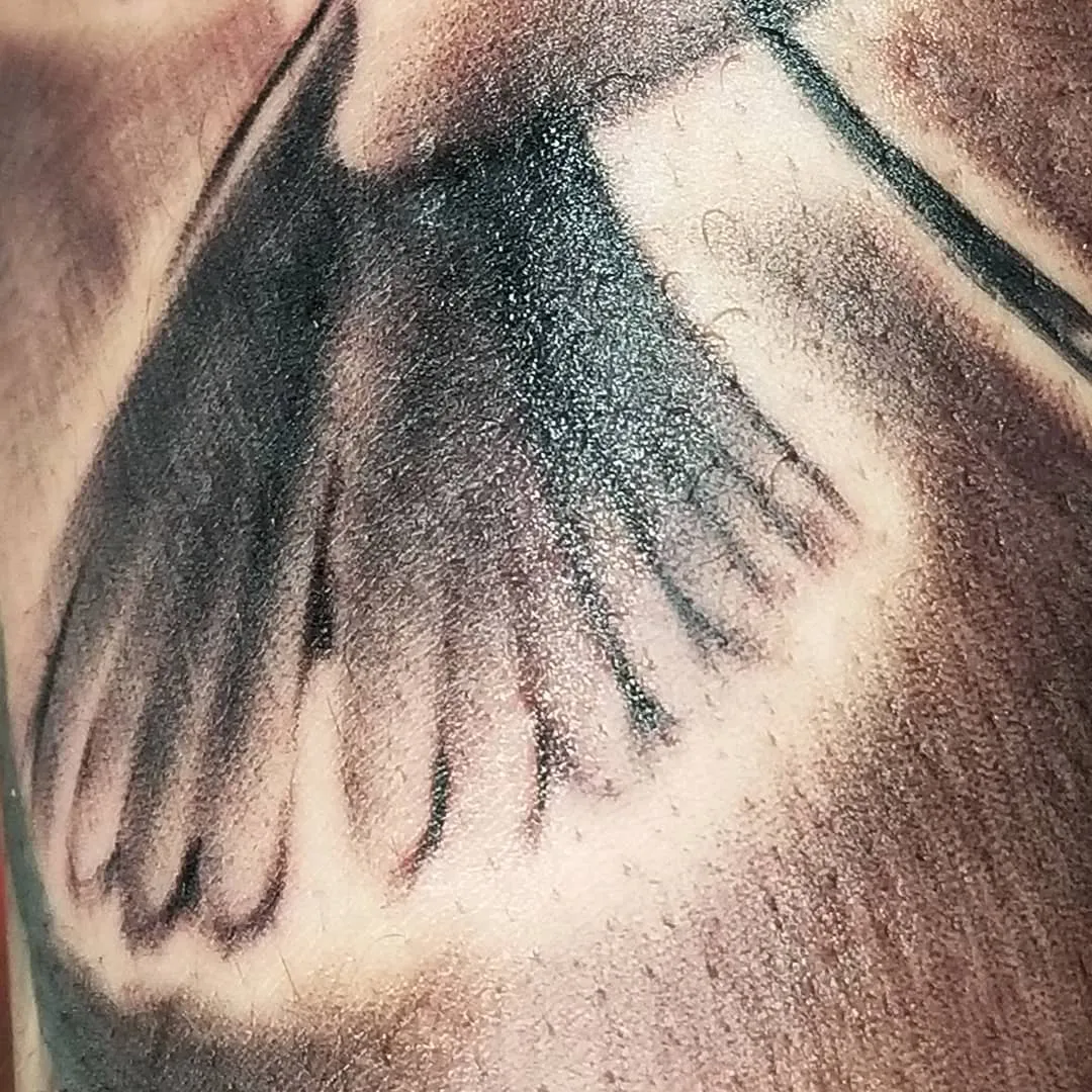 Tattoo by Pete Delia at Fallen Raven Tattoo Studio