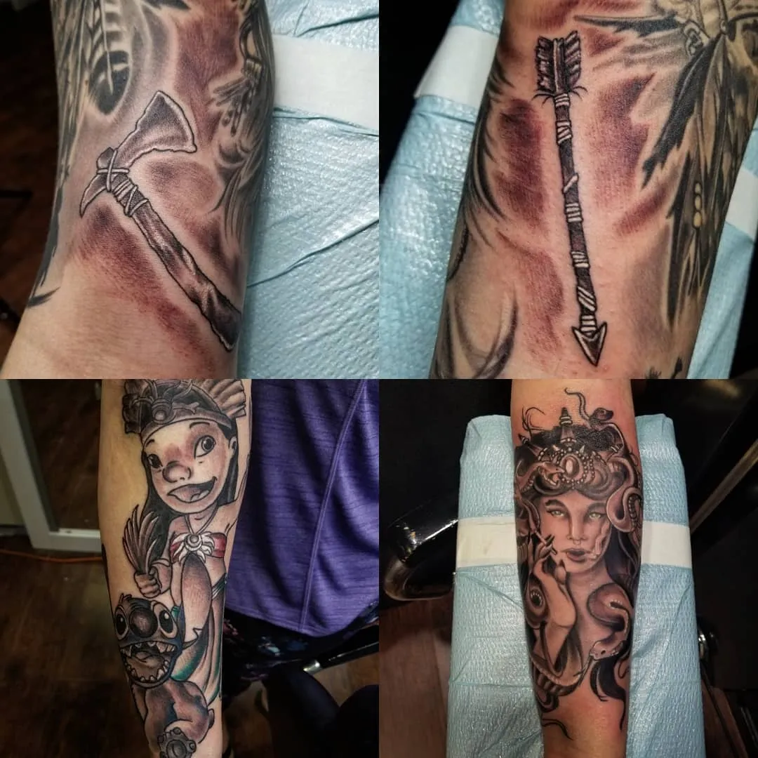 Tattoo by Pete Delia at Fallen Raven Tattoo Studio