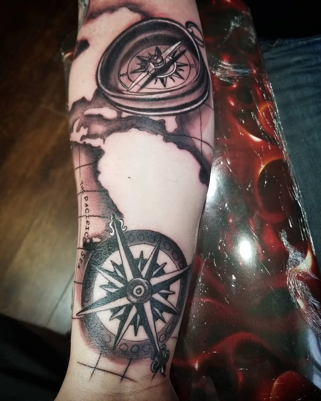 Tattoo by Pete Delia at Fallen Raven Tattoo Studio