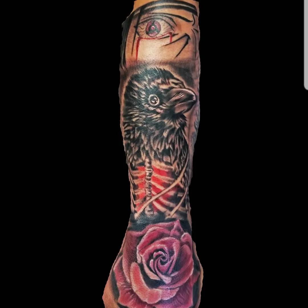 Tattoo by Pete Delia at Fallen Raven Tattoo Studio