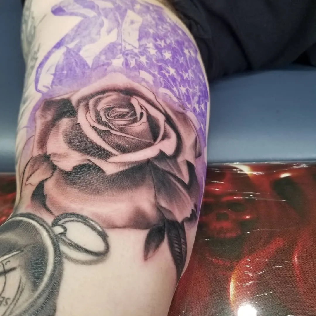 Tattoo by Pete Delia at Fallen Raven Tattoo Studio