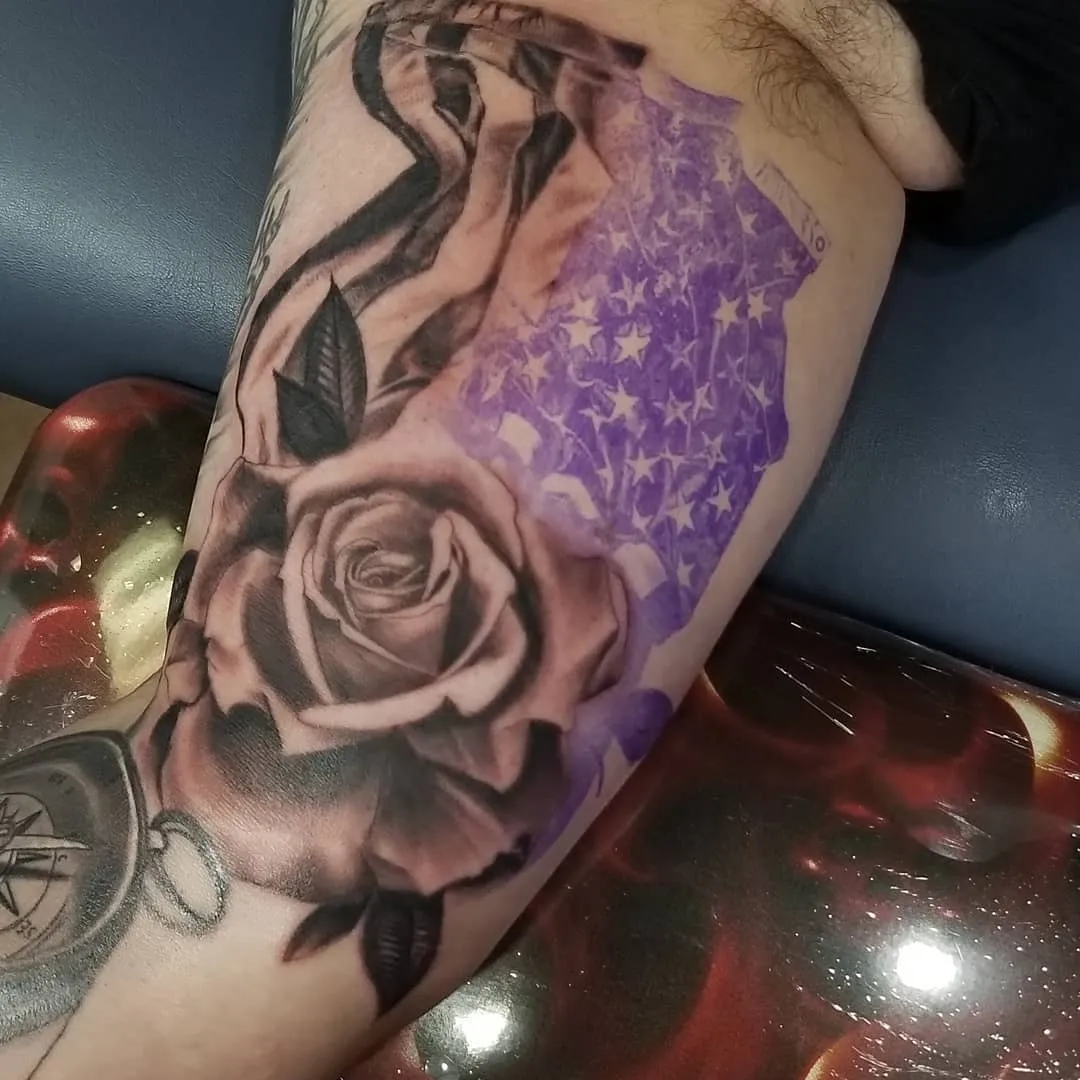 Tattoo by Pete Delia at Fallen Raven Tattoo Studio