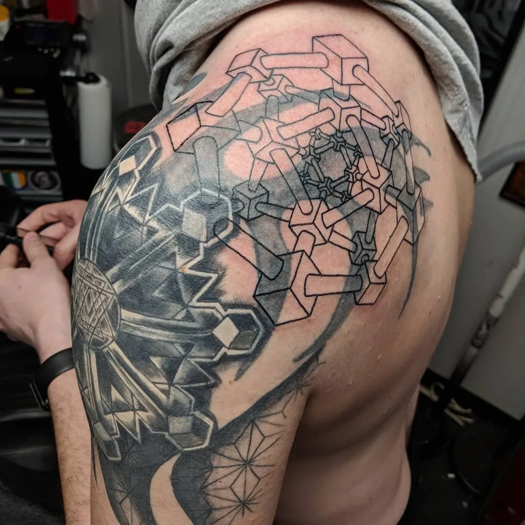 Tattoo by TJ Cornelius at Fallen Raven Tattoo Studio
