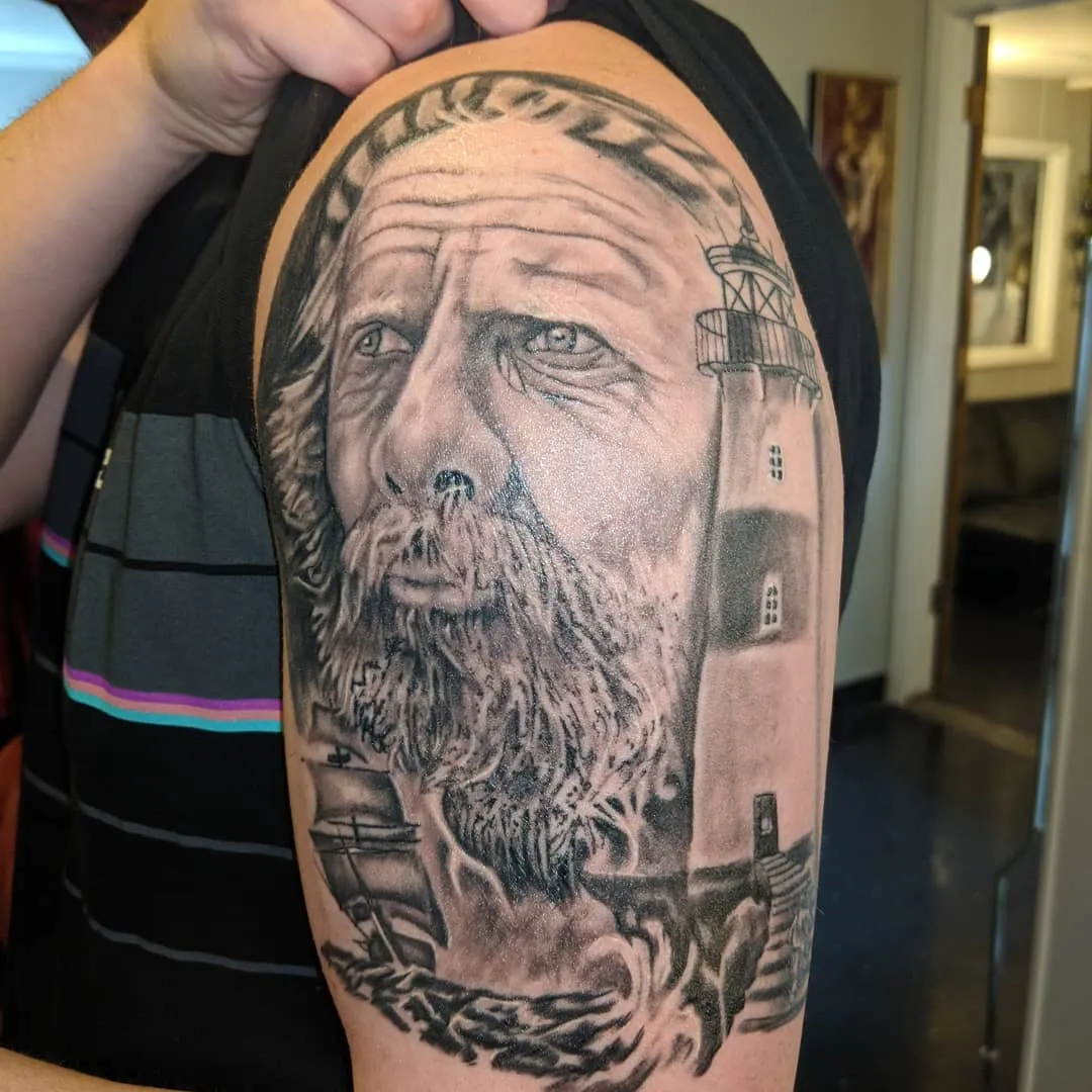 Tattoo by TJ Cornelius at Fallen Raven Tattoo Studio