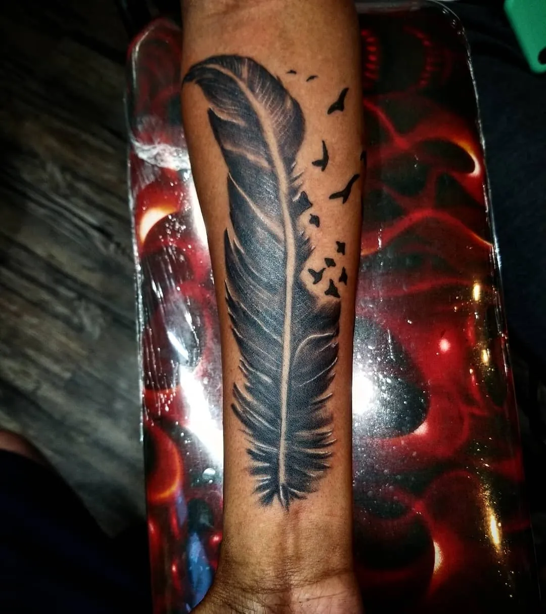 Tattoo by Pete Delia at Fallen Raven Tattoo Studio