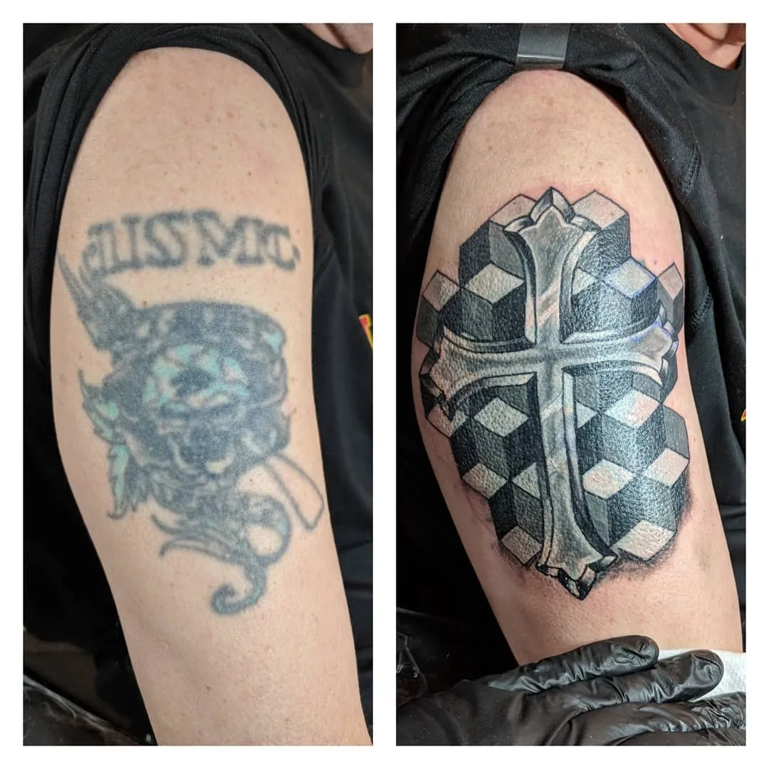 Tattoo by TJ Cornelius at Fallen Raven Tattoo Studio