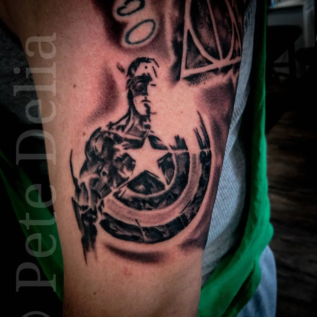 Tattoo by Pete Delia at Fallen Raven Tattoo Studio