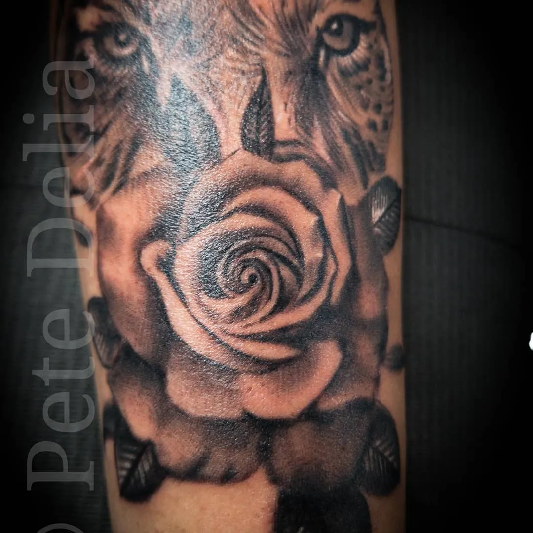 Tattoo by Pete Delia at Fallen Raven Tattoo Studio