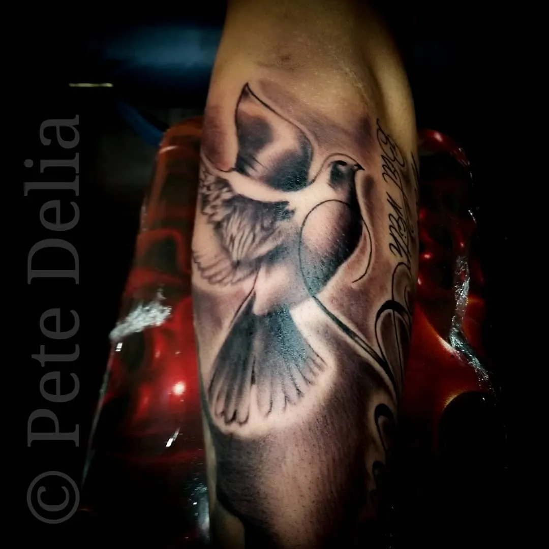 Tattoo by Pete Delia at Fallen Raven Tattoo Studio