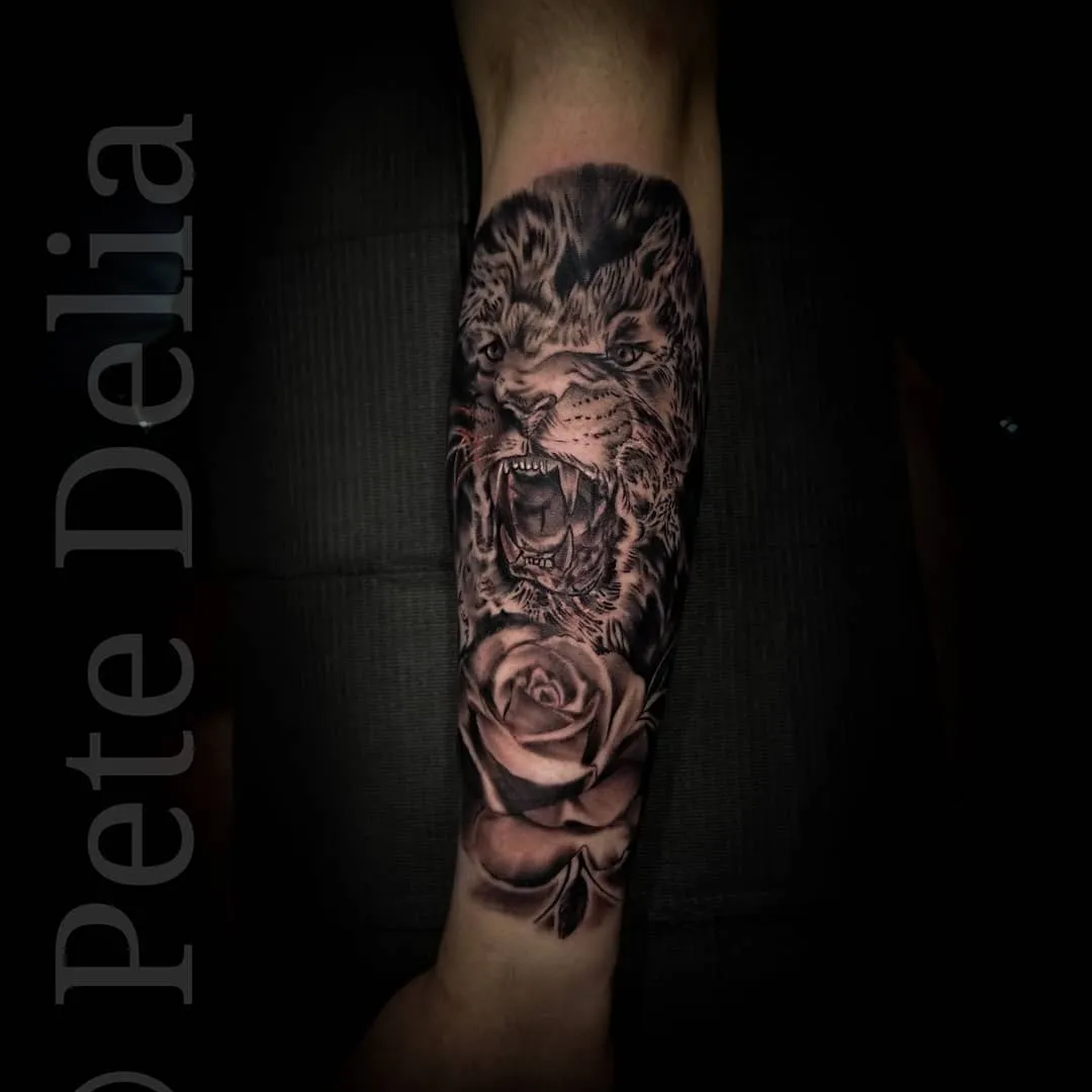 Tattoo by Pete Delia at Fallen Raven Tattoo Studio
