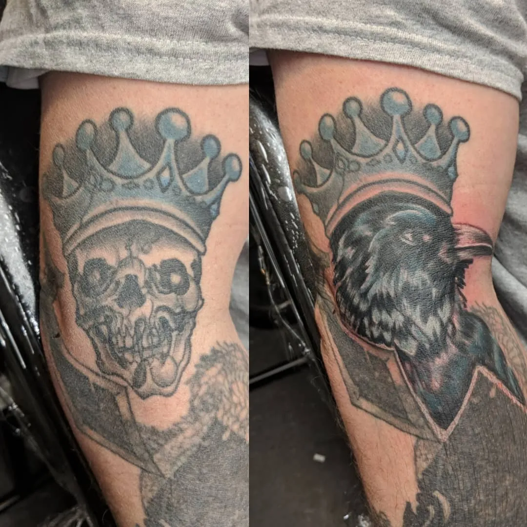 Tattoo by TJ Cornelius at Fallen Raven Tattoo Studio