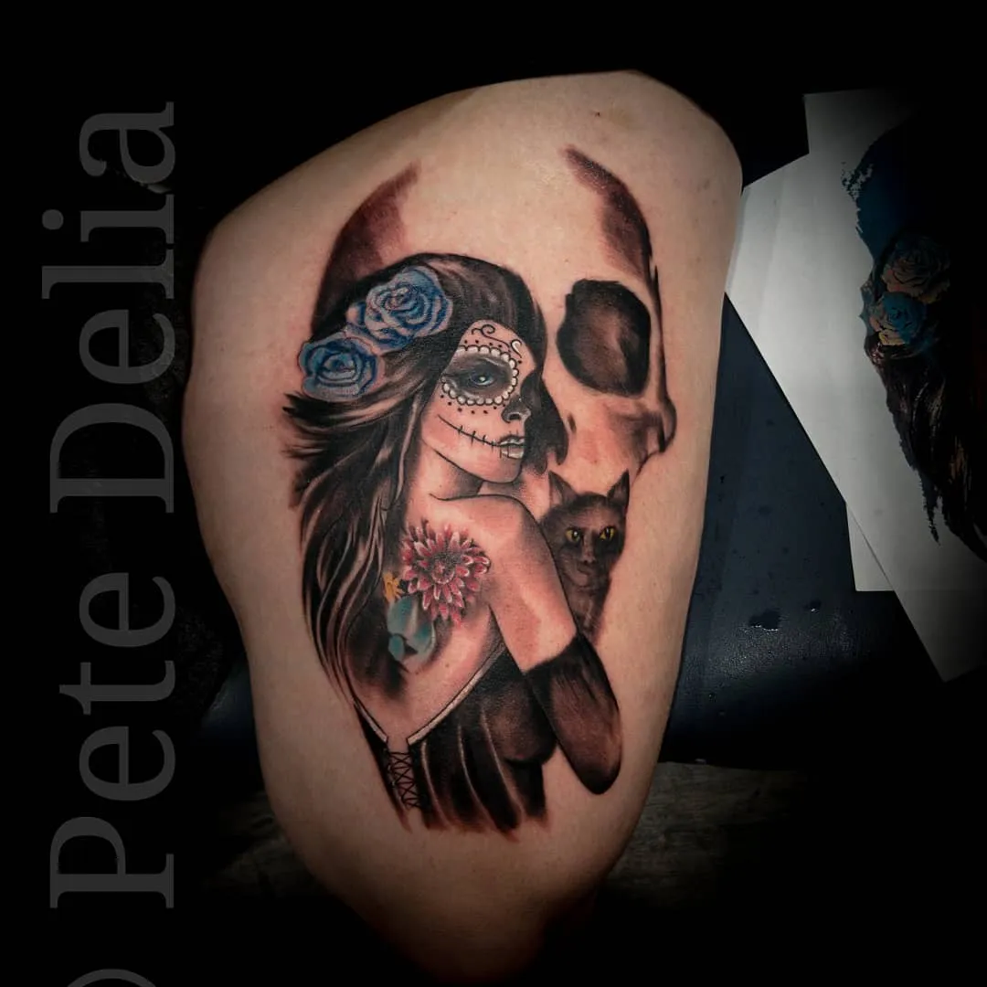 Tattoo by Pete Delia at Fallen Raven Tattoo Studio