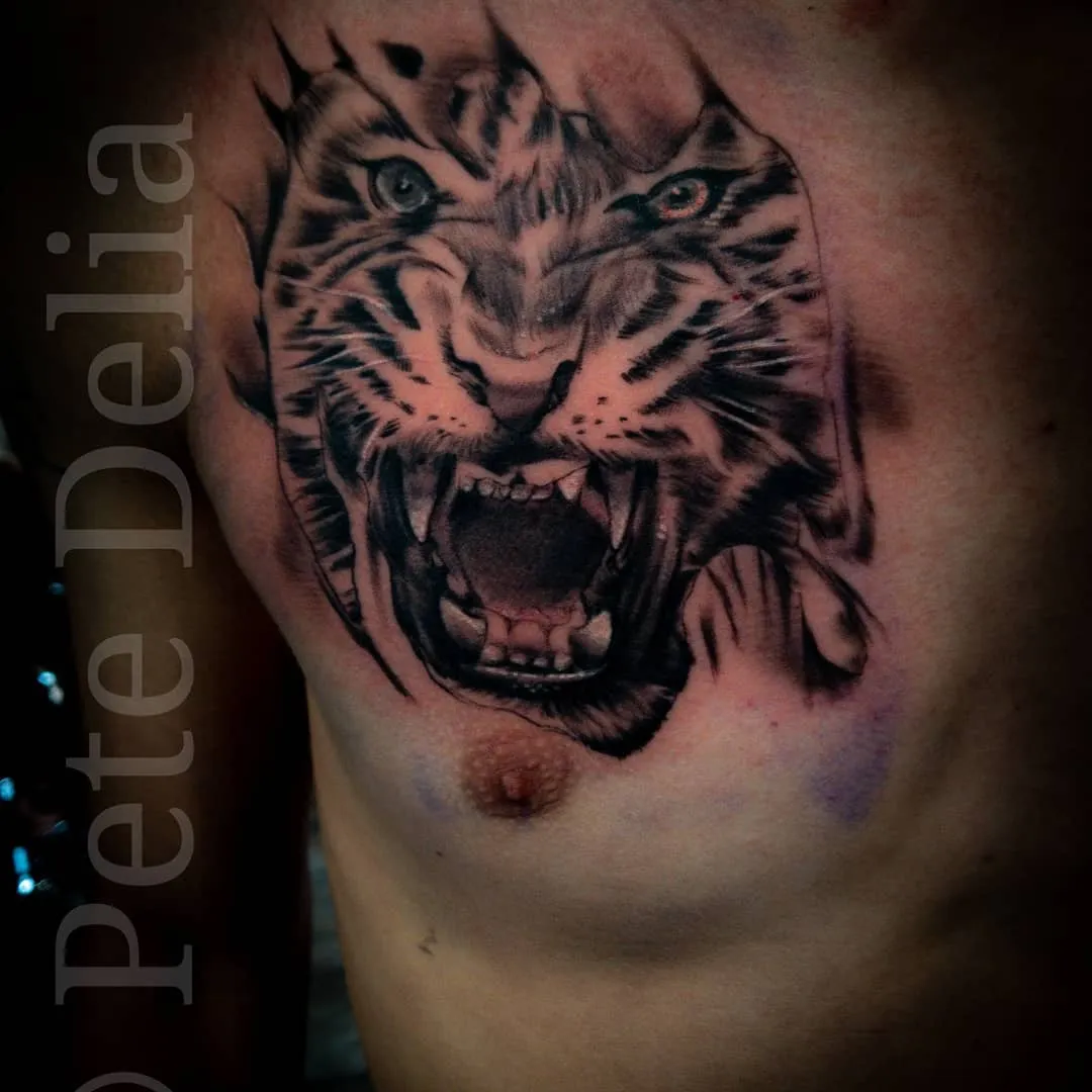 Tattoo by Pete Delia at Fallen Raven Tattoo Studio