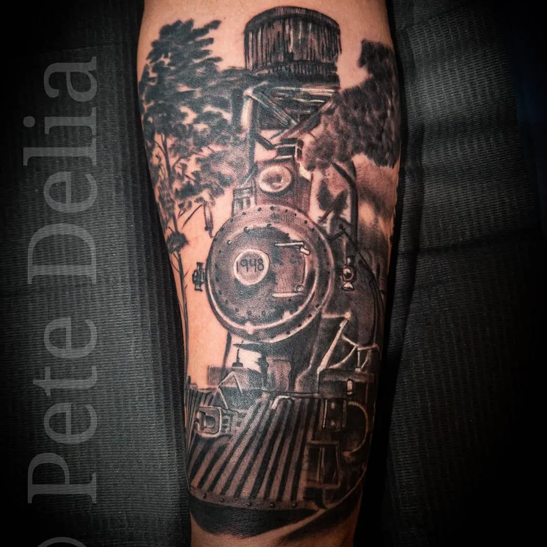 Tattoo by Pete Delia at Fallen Raven Tattoo Studio