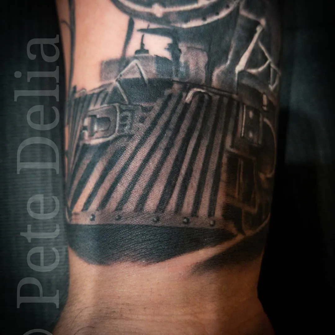 Tattoo by Pete Delia at Fallen Raven Tattoo Studio