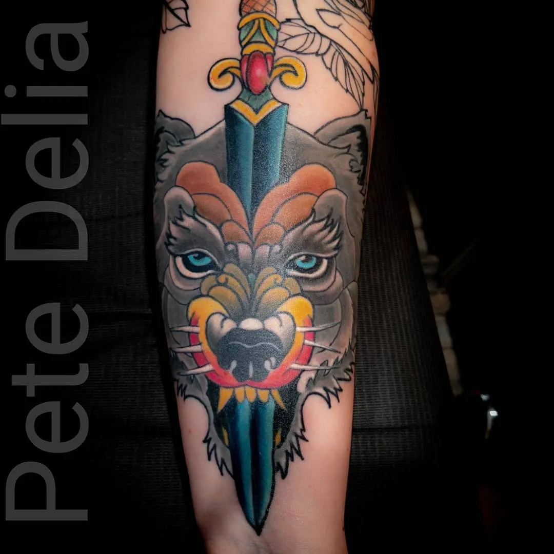 Tattoo by Pete Delia at Fallen Raven Tattoo Studio