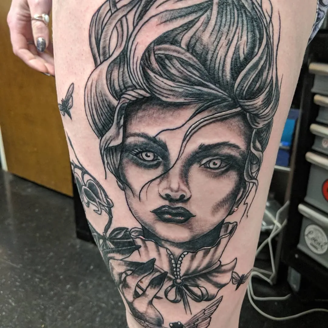 Tattoo by TJ Cornelius at Fallen Raven Tattoo Studio