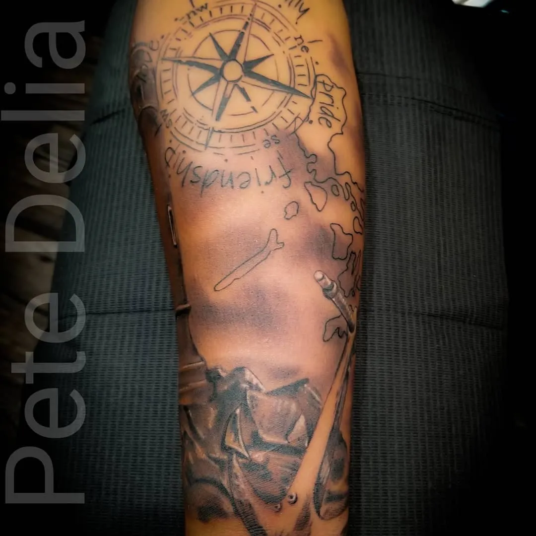 Tattoo by Pete Delia at Fallen Raven Tattoo Studio