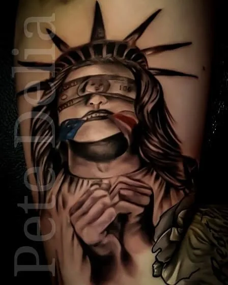 Tattoo by Pete Delia at Fallen Raven Tattoo Studio