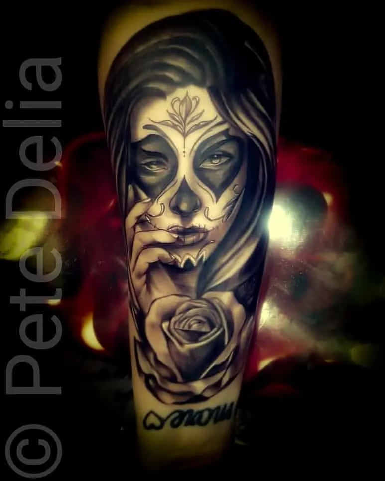 Tattoo by Pete Delia at Fallen Raven Tattoo Studio