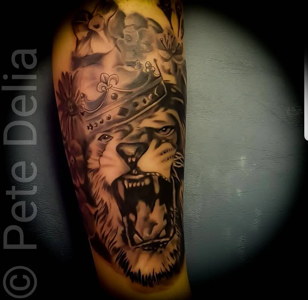 Tattoo by Pete Delia at Fallen Raven Tattoo Studio