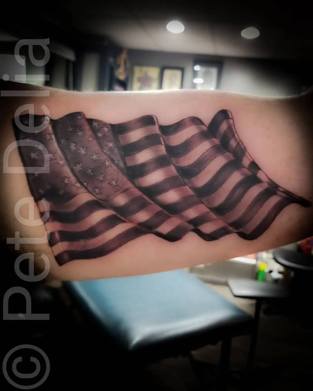 Tattoo by Pete Delia at Fallen Raven Tattoo Studio