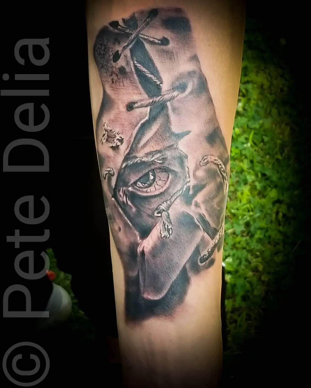 Tattoo by Pete Delia at Fallen Raven Tattoo Studio