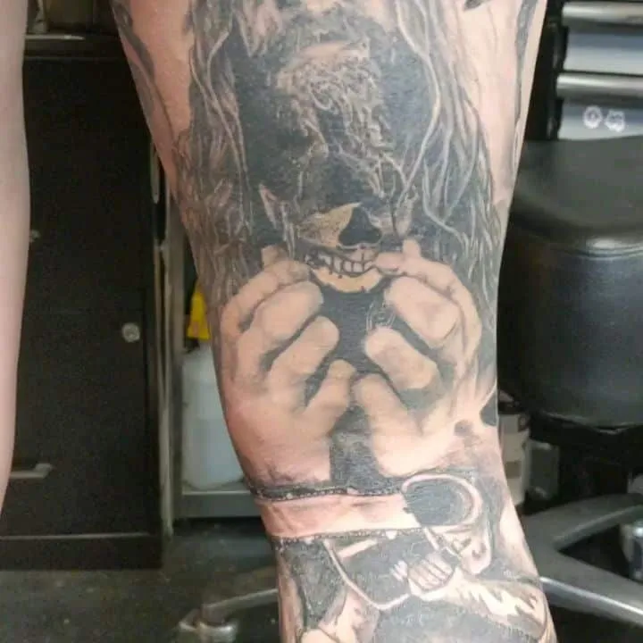 Tattoo by TJ Cornelius at Fallen Raven Tattoo Studio