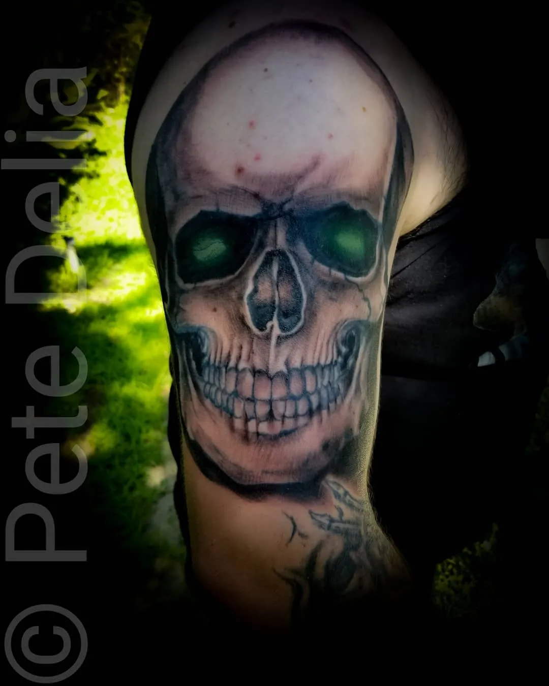 Tattoo by Pete Delia at Fallen Raven Tattoo Studio