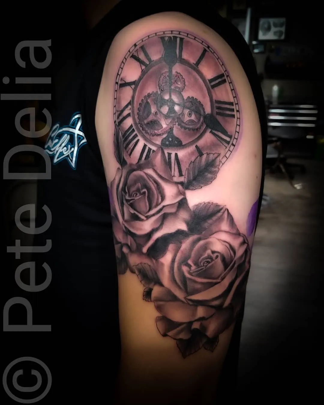 Tattoo by Pete Delia at Fallen Raven Tattoo Studio