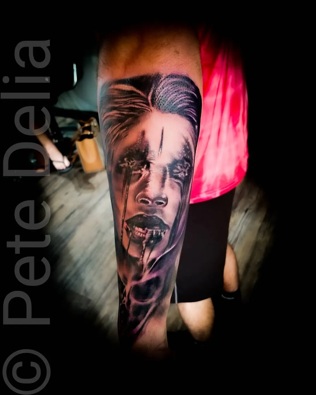 Tattoo by Pete Delia at Fallen Raven Tattoo Studio