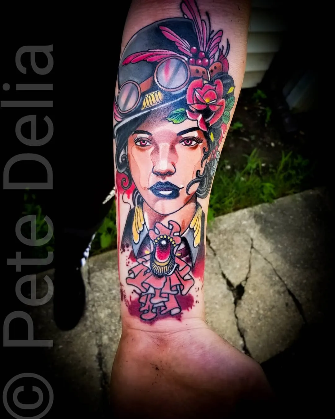 Tattoo by Pete Delia at Fallen Raven Tattoo Studio