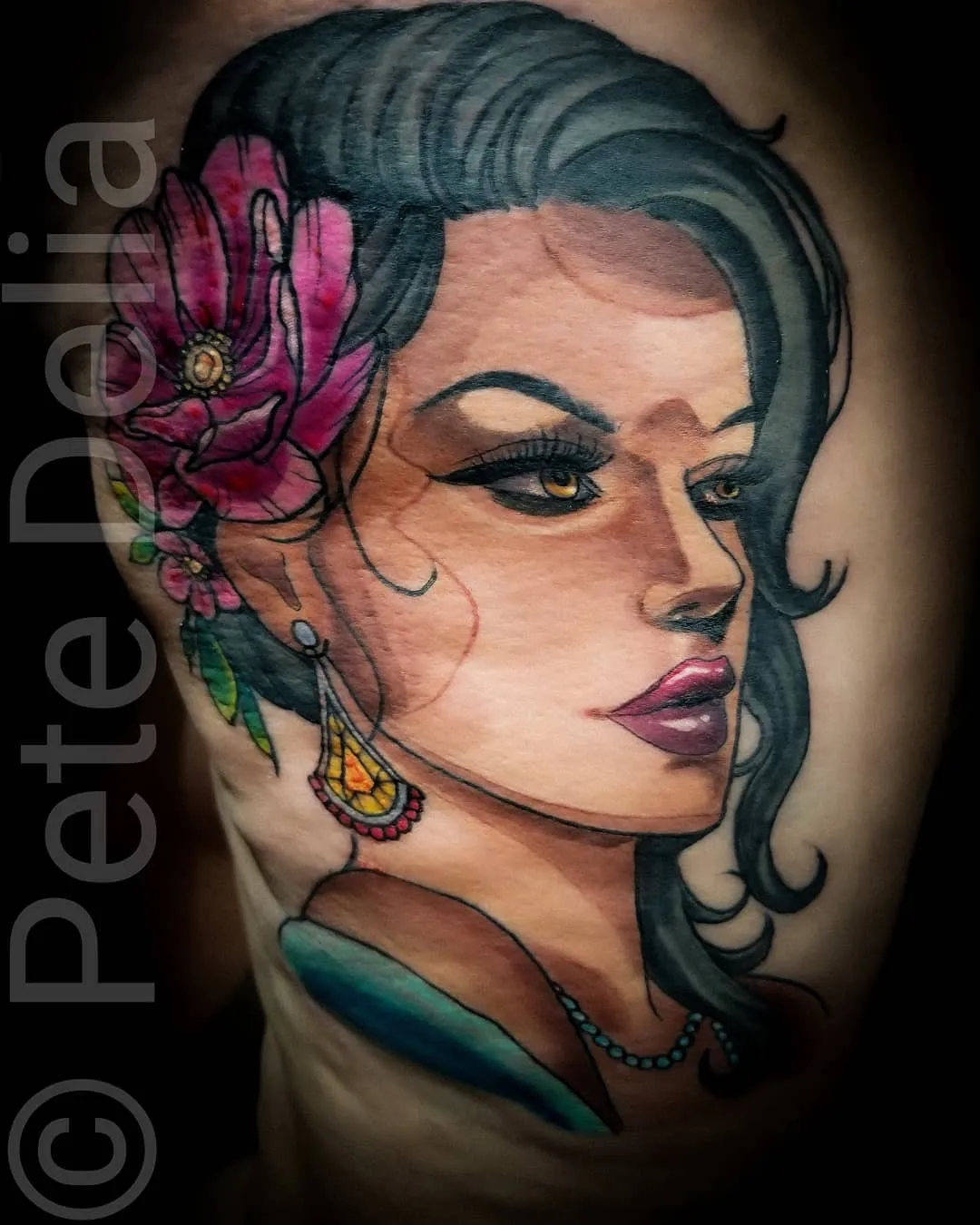 Tattoo by Pete Delia at Fallen Raven Tattoo Studio