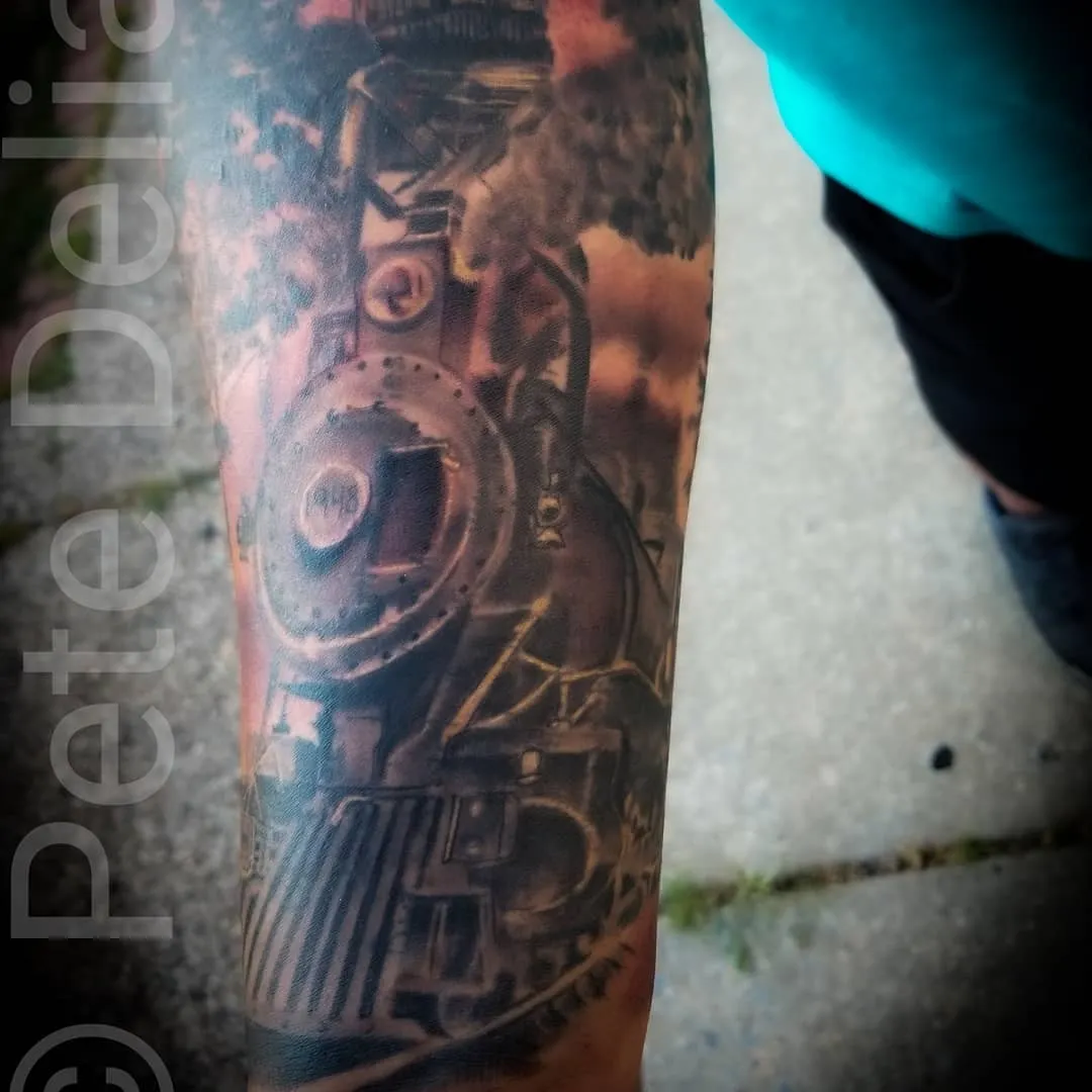 Tattoo by Pete Delia at Fallen Raven Tattoo Studio