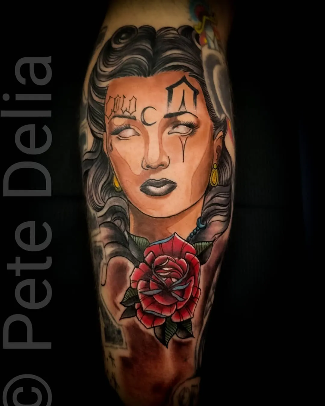 Tattoo by Pete Delia at Fallen Raven Tattoo Studio