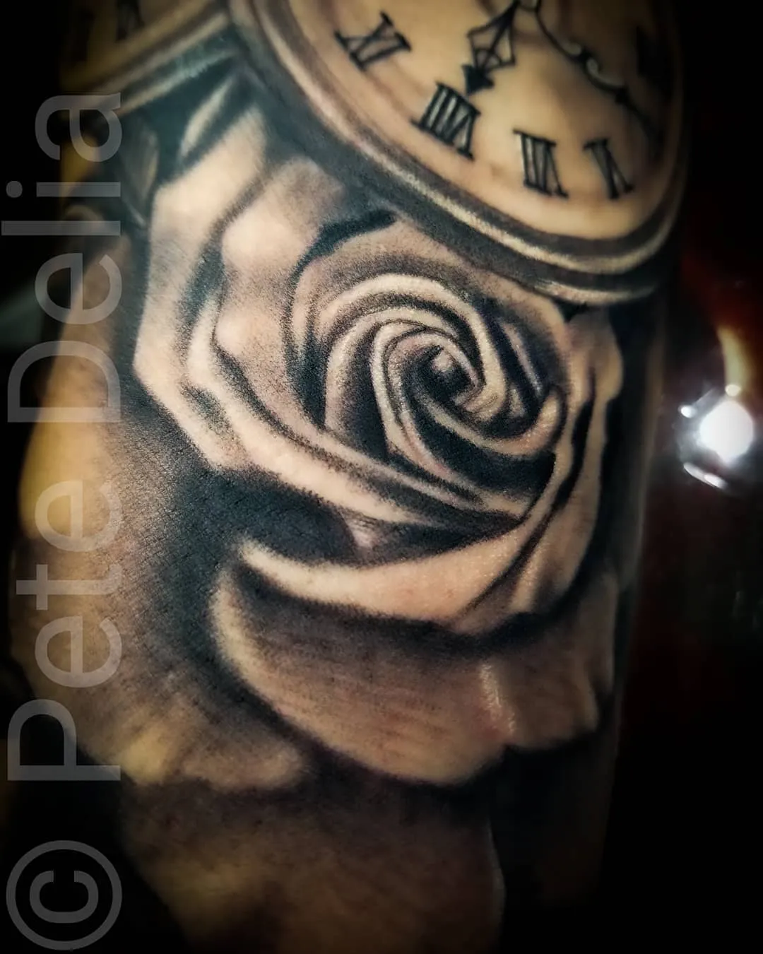 Tattoo by Pete Delia at Fallen Raven Tattoo Studio