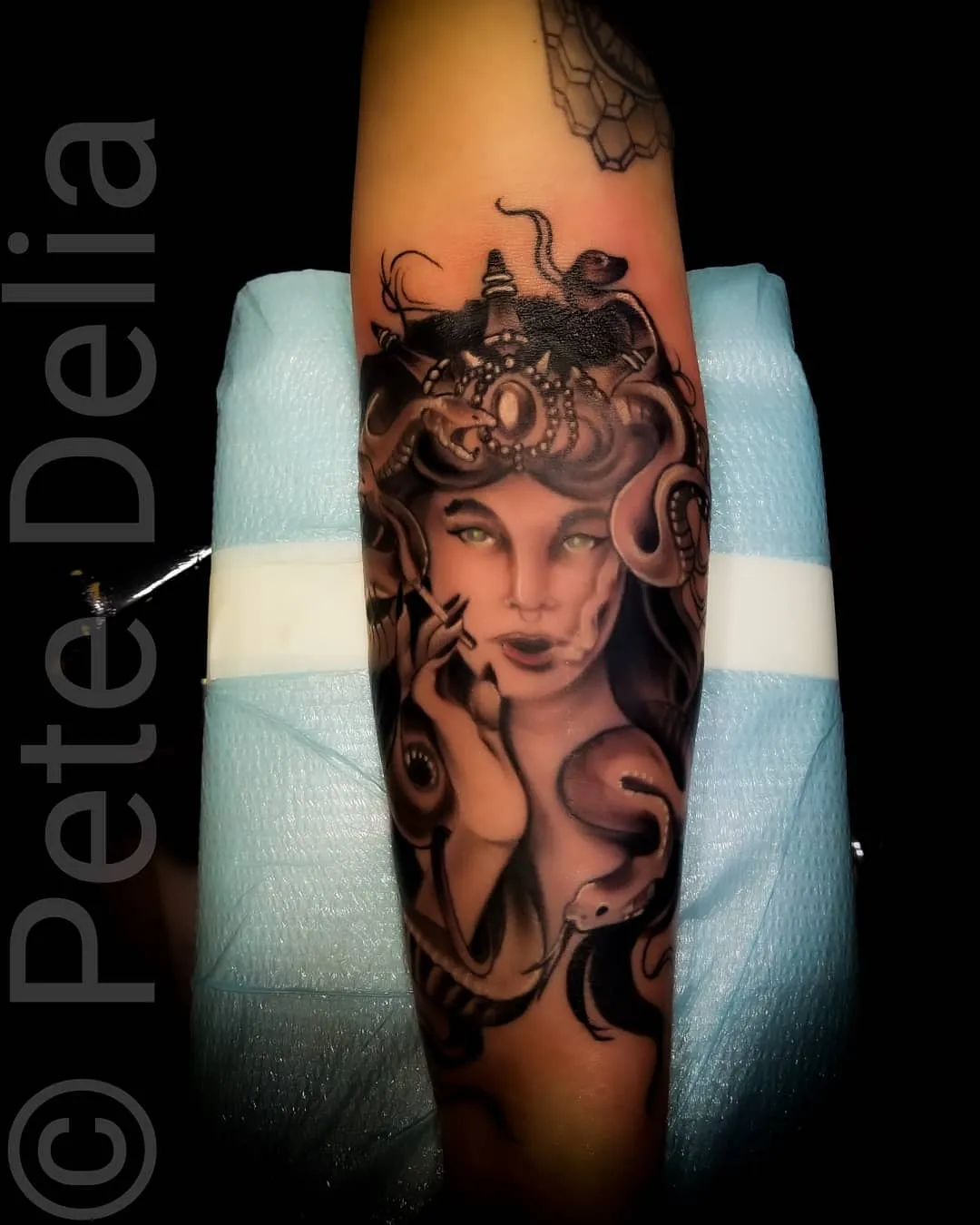 Tattoo by Pete Delia at Fallen Raven Tattoo Studio