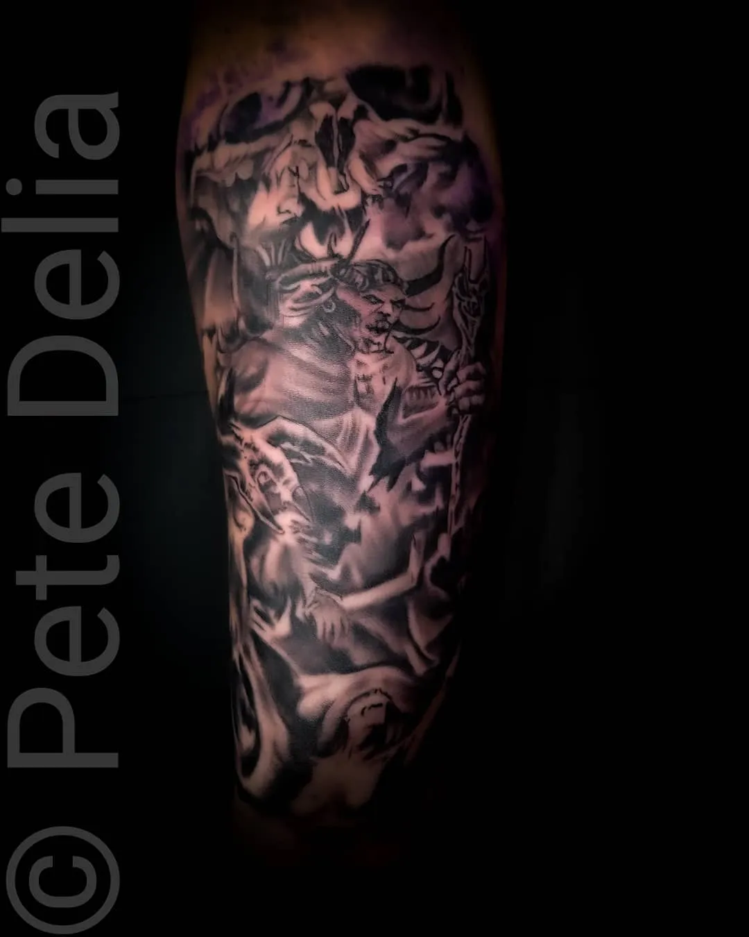 Tattoo by Pete Delia at Fallen Raven Tattoo Studio